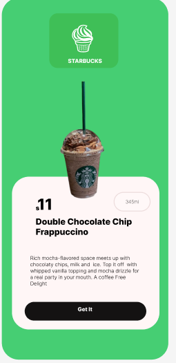 Chocolate product UI design